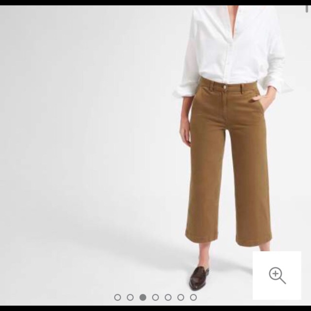 Everlane Wide Leg Crop Pant Ochre